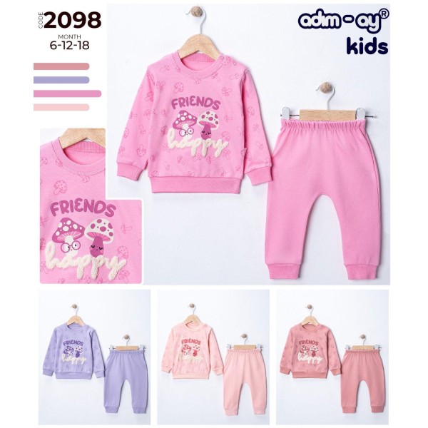 ADIMAY 2098 MANTAR NAKIŞLI KIZ TK 6-12-18 AY