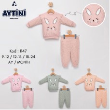 AYTINI 1147 ÇİÇEKLİ 2LI KIZ TAKIM