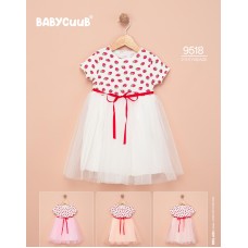 BABYCUUB 9518 ÇILEK ELBISE 2-4 YAŞ