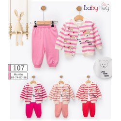 BABYHEY 107 ÇİZGİLİ 3LÜ TAKIM