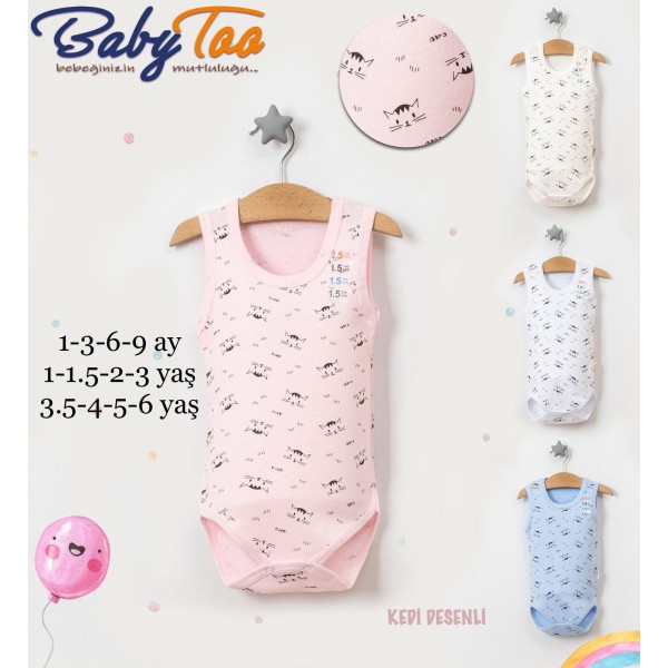 BABYTOO 7077 DÜZ 7079 EMPIRME ASKILI BODY 1-1,5-2,-3 YAŞ