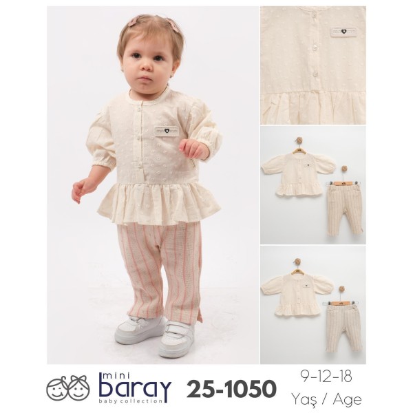 BARAY 1050 PIT PIT GÖMLEK KIZ TAKIM 9-12-18 AY