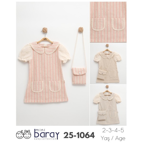 BARAY 1064 ÇANTALI ELBISE 2-3-4-5 YAŞ