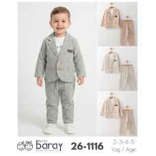 BARAY 1116 CEKET PANTOLON ERKEK TK 2-3-4-5 YAŞ