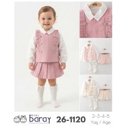 BARAY 1120 ETEKLI GÖMLEKLI ÜÇLÜ TKM 2-3-4-5 YAŞ