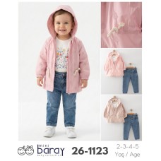 BARAY 1123 KIZ YAĞMURLUK KOTLU TK 2-3-4-5 YAŞ