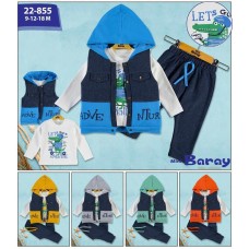 BARAY 855 ADVANTURE ŞIŞME YELEK 3LÜ ERKEK TAKIM