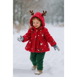 BARAY 972 GEYIKLI KIZ TAKIM 3LÜ 9-12-18 AY