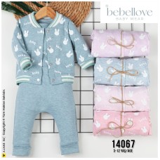 BEBELLOVE 14067 TAVŞAN HIRKA 3LÜ KIZ TAKIM