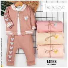 BEBELLOVE 14068 GÜMÜŞ SIM KOLEJ HIRKA 3LÜ TAKIM
