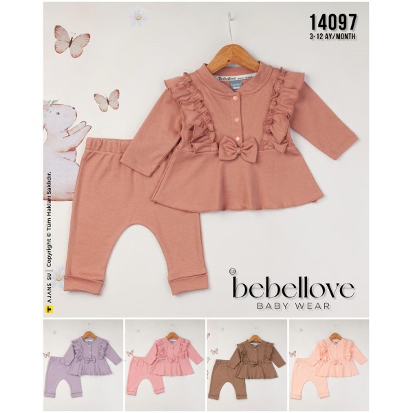 BEBELLOVE 14097 FIRFIRLI 2LI KIZ TAKIM 3-12 AY
