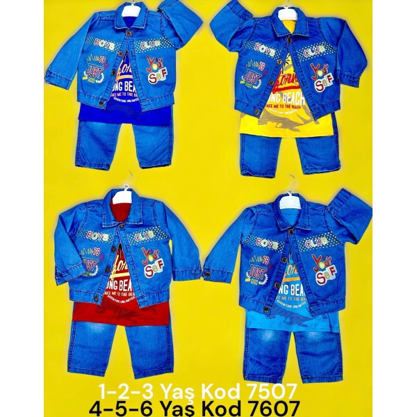 BEBISE 7507 KOT ÜÇLÜ TAKIM 1-2-3 YAŞ