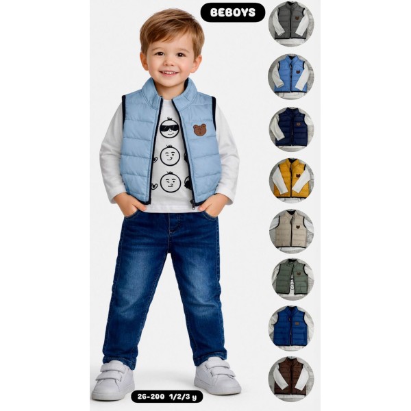BEBOYS 26200 KOTLU YELEKLI TAKIM 1-2-3 YAŞ