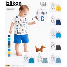 BILKON 5139 YAZLIK ŞORTLU TKM 
74-80-86-92