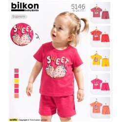 BILKON 5146 YAZLIK ŞORTLU TAKIM 74-80-86-92