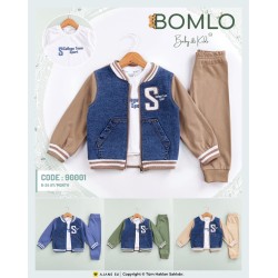 BOMLO 90001 BOMLO S SUZİNELİ COLLEGE ERKEK 3LÜ TAKIM 6-24 AY