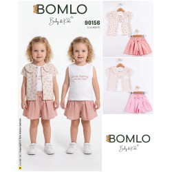 BOMLO 90156 NOKTA BASKI GÖMLEK 3 LÜ TK KIZ YAZ