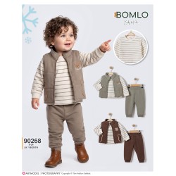 BOMLO 90268 LITTLE BEAR YELEKLI ÜÇLÜ TK