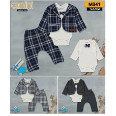 CANINI 341 3LÜ PAPYON CEKET TAKIM 