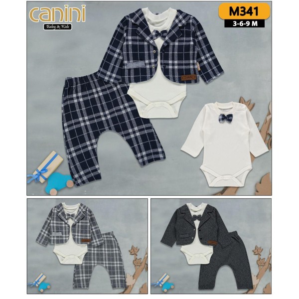 CANINI 341 3LÜ PAPYON CEKET TAKIM 