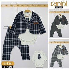 CANINI 346 3LÜ PAPYON CEKET TAKIM