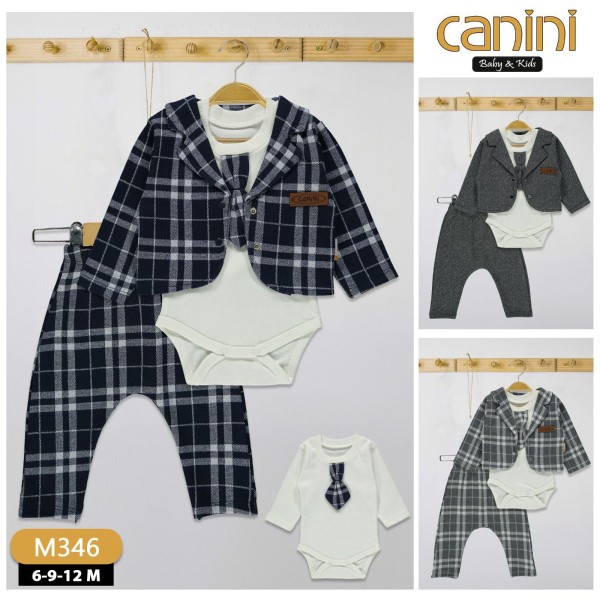 CANINI 346 3LÜ PAPYON CEKET TAKIM
