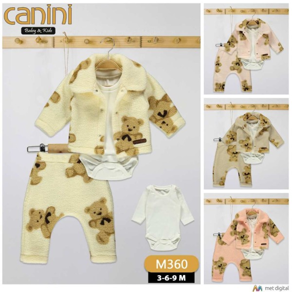CANINI 360 WELSOFT BEAR DESEN 3LÜ TAKIM 3-6-9 AY