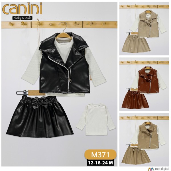 CANINI 371 DERİ YELEKLİ KIZ TK 123 YAŞ