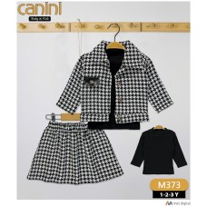 CANINI 373 KAZAYAĞI CEKET 3LÜ KIZ TAKIM
