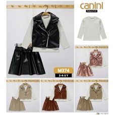 CANINI 374 DERİ YELEKLİ KIZ TK 345 YAŞ