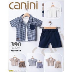 CANINI 390 KETEN KARELI GÖMLEK ÜÇLÜ TK