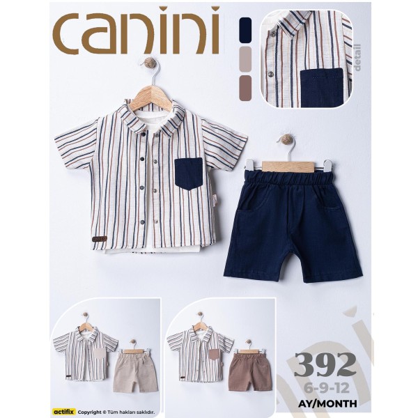 CANINI 392 ÇIZGILI GÖMLEK ÜÇLÜ TK