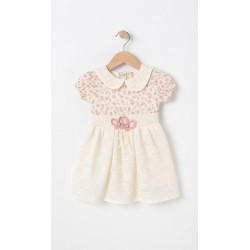 CANKUŞ 048 YAKALI ELBISE KISA KOL