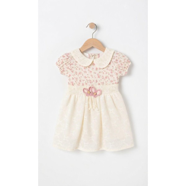 CANKUŞ 048 YAKALI ELBISE KISA KOL