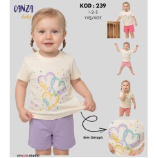 CANZA 239 YAZLIK ŞORTLU KIZ TK