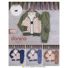 DONINO 40641 BAKLAVA HIRKA 3LÜ ERKEK TAKIM 9-36 AY