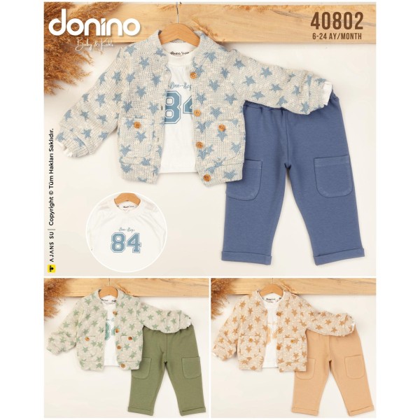 DONINO 40802 TRIKO YILDIZ HIRKA 3LÜ TAKIM