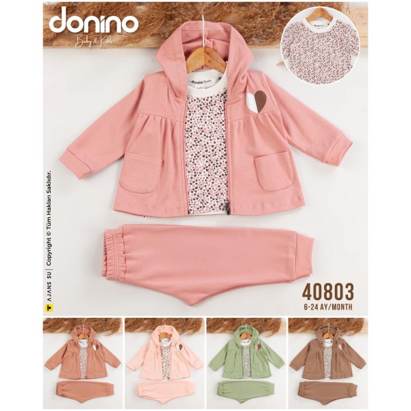 DONINO 40803 KALP HIRKA 3LÜ KIZ TAKIM