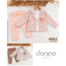 DONINO 40853 JAKAR CEKET 3LÜ KIZ TAKIM 