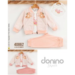 DONINO 40862 JAKARLI KOLEJ 3LÜ KIZ TAKIM
