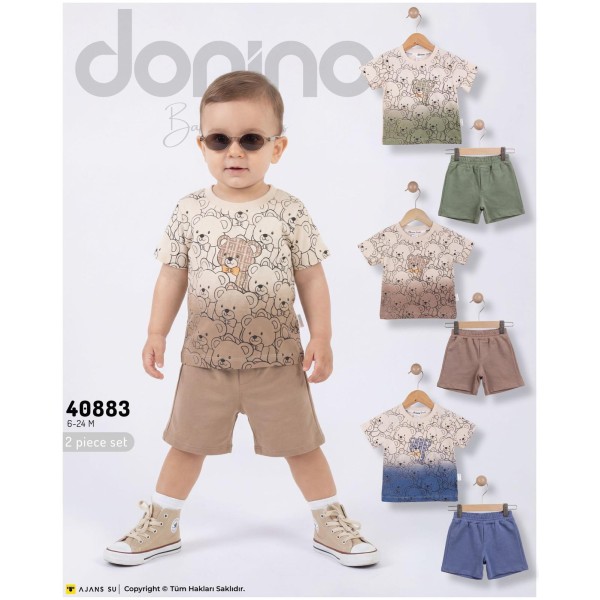 DONINO 40883 PAPYONLU AYI BASKILI 2Lİ TAKIM 6-24 AYLIK