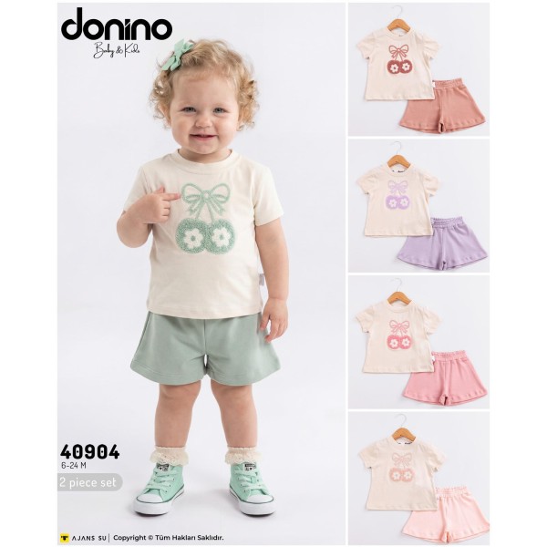 DONINO 40904 KIRAZ KIZ TAKIM YAZ 6-24 AY