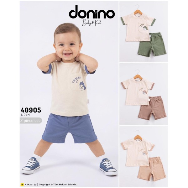 DONINO 40905 BEAR NAKIŞLI TKM 6-24 AY ERKEK YAZ