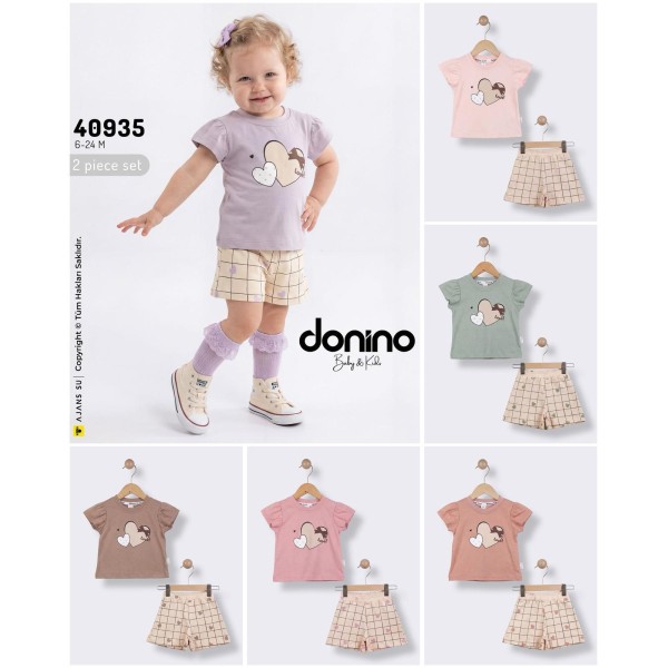 DONINO 40935 KALP LOVE BASKILI 2LI TAKIM 6-24 AYLIK