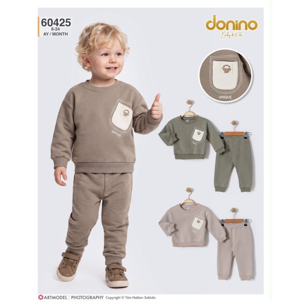 DONINO 60425 UNIQUE CEPLI ERKEK ÜÇIP TAKIM