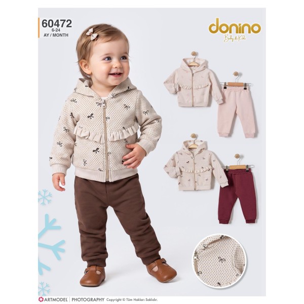 DONINO 60472 PUANLI HIRKA KIZ ÜÇ IP TK