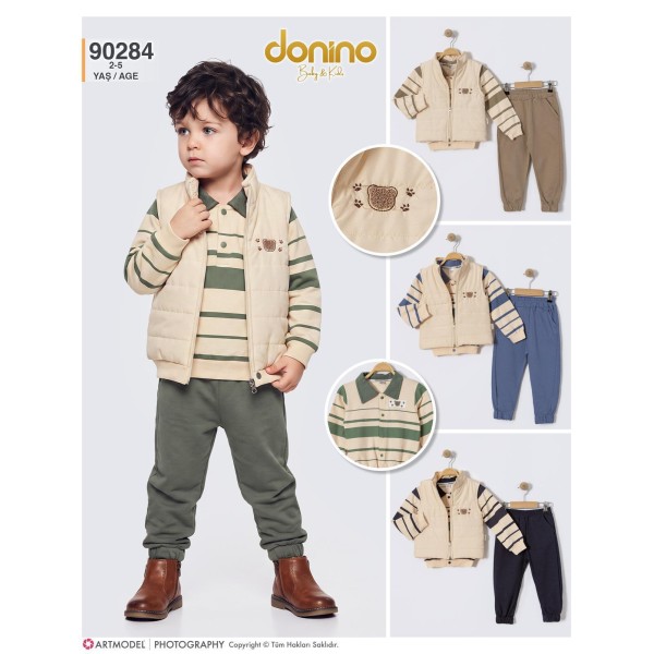 DONINO 90284  SÜZINELI MIKRO YELEK 3LÜ TK