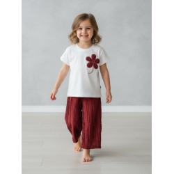 DÜNDAR 716 TAŞ BASKI PAPATYA 2LI KIZ TAKIM