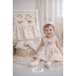 ECRA 2270 ŞAPKALI MÜSLIN ELBISE