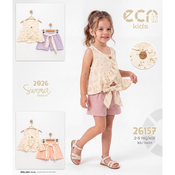 ECRIX 26157 ÇIÇEKLI GÖMLEKLI MÜSLIN TKM